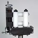 Easy-adjust box hardened steel roller guide, model EBR-400-S