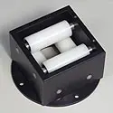 Fixed box hardened steel roller guide, model BRF-150-S